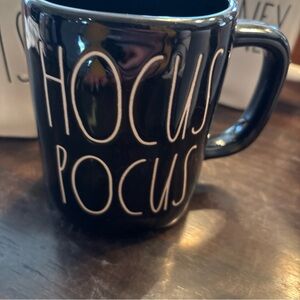 Rae Dunn Black Mug for Dining with Hocus Pocus Design